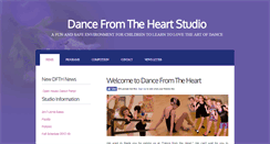 Desktop Screenshot of dancefromtheheartstudio.com